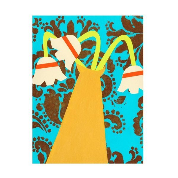 Regina Moore 'Graphic Vase V' Canvas Art, 35x47, Trademark Fine Art, Mfr#: WAG17822-C3547GG